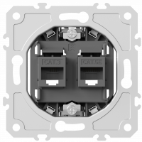 Donel механизм розетки RJ11 + RJ45 (двойная) cat.3/5e/ClassE-4/8, серия DB, DB14500