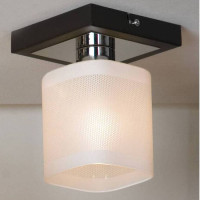 LUSSOLE COSTANZO Потолочный светильник, цвет основания - хром, плафон - стекло (цвет - белый), 1x40W E14, LSL-9007-01