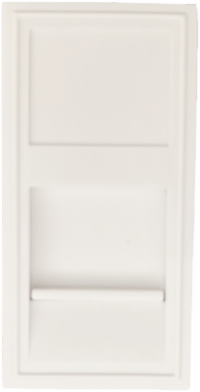 Donel Розетка DEC RJ45 UTP кат.6a, 1мод., бел. (22.5х45мм), DECF12W6A