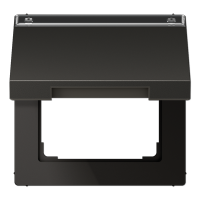 Крышка откидная с возвратной пружиной и полем для надписи 12?15 мм; антрацит, AL2990NAKLAN