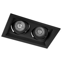 Светильник потолочный встраиваемый, MR16 G5.3 черный, DLT202, Feron 32442