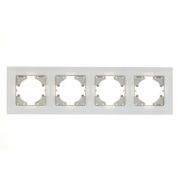 С1140-030 GUSI UGRA РАМКА 4-местная, стекло, цвет белый., С1140-030