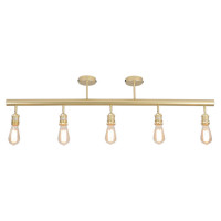 LUSSOLE MURRAY Потолочный светильник, цвет основания - матовое золото, 5x60W E27, LSP-8169