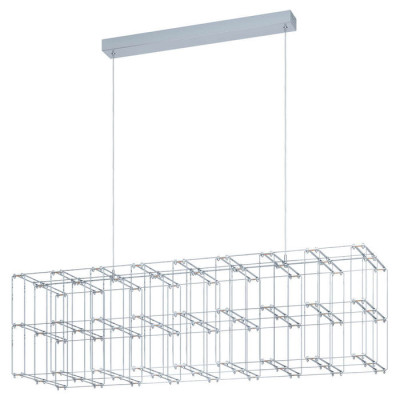 39763 Светодиод. подвес FRONTERA с димм., 61W(LED), 1075х295, H1500, 6950lm, нерж. сталь, хром