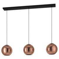 390095 Подвесной потолочный светильник (люстра) CORDOBA, 3x40W, E27, L1255, B245, H1500, сталь, черн