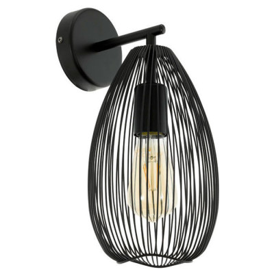 49143 Бра CLEVEDON, 1х60W (E27), L170, H350, A200, сталь, черный