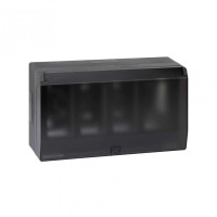 Simon Cima 500 Графит Бокс на 4 модуля с крышкой, наружный монтаж, 164х100х284мм, 51040004-038