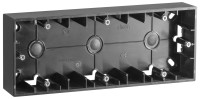 Simon Simon15 Коробка для наружного монтажа 3-ная, графит, 1590753-038