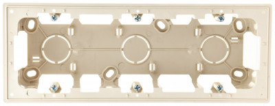 Simon Монтаж короб для накл монт на 3 модуля, сл кость, 2400753-031