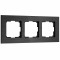 Werkel W0033508/ Рамка на 3 поста  AluMax (черный алюминий), a066331