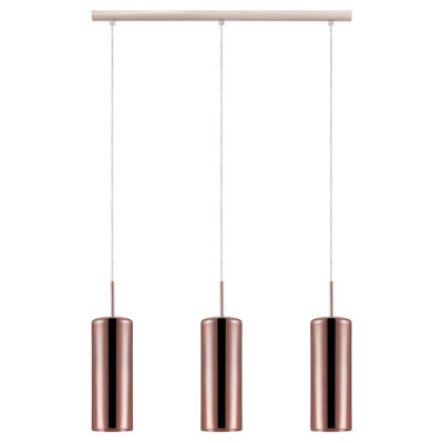 98699 Подвес SELVINO, 3X15W(E27), сталь, никель мат/стекло с напылением, медный