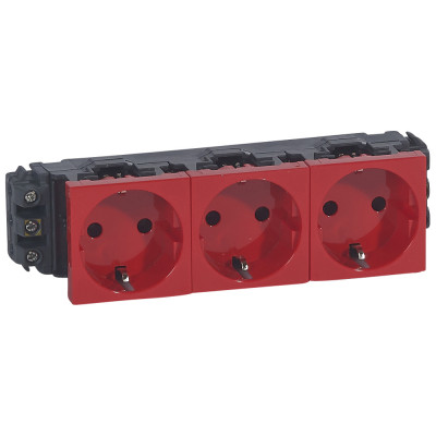 Legrand Msc Роз. 6м 3Х2К+З н.ст.красн., 077613