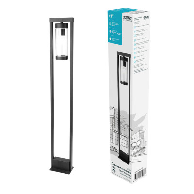 Светильник садово-парковый Gauss Clio столб 1*E27, Max.60W, 142*800мм, 170-240V / 50Hz, IP 54 (1/8), GD020