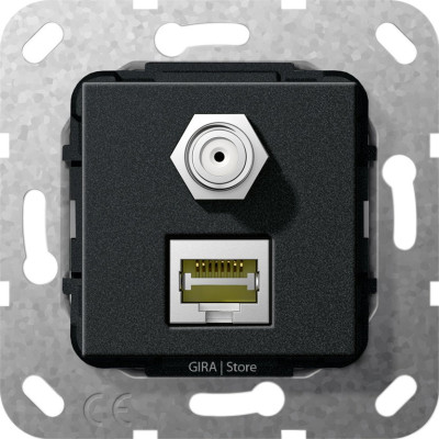 569710 Gira Разъем MJ RJ45 Cat 6A 10 GB, SAT F