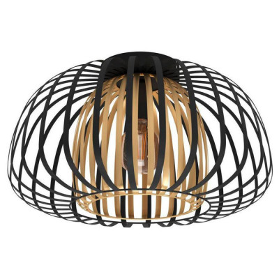 99664 Светильник потолочный ENCINITOS, 1x40W, E27, H260, ?450, сталь, черный/золотой