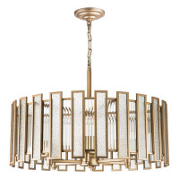 Lightstar 712062 (MD20103-6A) Люстра  AGAVE 6х40W E27 ШАМПАНЬ/ПРОЗРАЧНЫЙ (в комплекте)