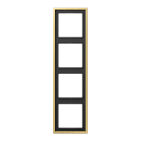 Рамка для вертикальной и горизонтальной установки, 4 поста; металл; латунь classic; Messing, ME2984C Рамка для вертикальной и горизонтальной установки, 4 поста; металл; латунь classic; Messing, ME2984C