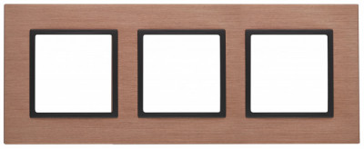 ЭРА 14-5203-14 Elegance Медь/антрацит Металл Рамка 3-ая