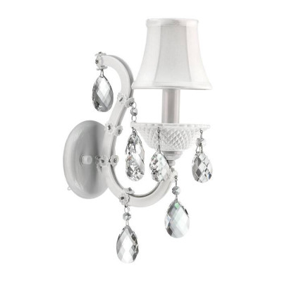 Lightstar 726611 (MB100007-1) Бра  PRINCIA 1х40W E14 (основание, напатронник БЕЛЫЙ, кристалл ПРОЗРАЧНЫЙ) (в ко