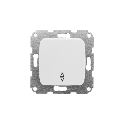 DEA Выключатель (переключатель) 1кл прох. с/у 10А мех. белый KRANZ (1/10/120), KR-78-0205