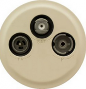 Legrand Лицевая панель - Программа Celiane - TV-FM-SAT розетки Кат. № 0 673 88/89 - слоновая кость, 066233 Legrand Лицевая панель - Программа Celiane - TV-FM-SAT розетки Кат. № 0 673 88/89 - слоновая кость, 066233