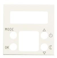 N2240.5 BL - Накладка для механизма электронного терморегулятора 8140.5, 2-модульная, серия Zenit, цвет альпийский белый - 2CLA224050N1101