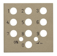 N2253.5 CV - Накладка для механизма выключателя с кодовой панелью, 2-модульная, серия Zenit, цвет шампань