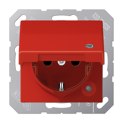 SCHUKO® розетка с крышкой, A1520BFKLKORT