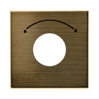 8553 OE - Накладка для механизма выключателя с ключом на 2 положения, серия SKY, цвет античная латунь - 2CLA855300A1201