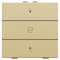 Niko Home Control Золото Кнопка управления двигателем, LED подсветка, 221-52033