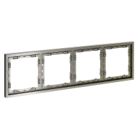 Рамка пластиковая VOLTUM S70 на 4 поста, (шелк), VLS100404