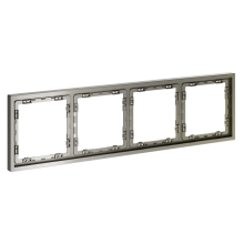 Рамка пластиковая VOLTUM S70 на 4 поста, (шелк), VLS100404