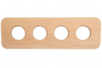 BIRONI Шедель Верди Бук Натурэль Рамка 4-ая (скрытый монтаж), BF5-640-10