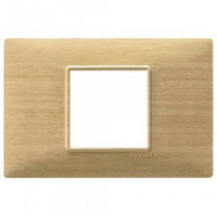 Vimar Накладка для 2 модулей центрально из технополимера с отделкой под натуральное дерево ясень, 14652.31