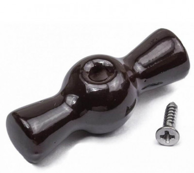 Bironi Ручка выключателя, керамика, цвет коричневый, B-901-02