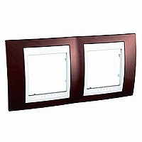 UnicaCh Рамка 2-ная горизонт., терракот./бел.