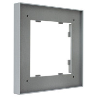 IRIDIUM Рамка на 1 пост, серебристый, Monaco 04 без кромки, 04P102