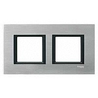 MGU68.004.7A1 - UNICA CLASS РАМКА 2-постовая, СЕРЕБРИСТЫЙ АЛЮМИНИЙ