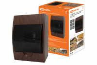 Бокс ЩРН-П-6 модулей навесной пластик IP41 "Эко" (бук) TDM Electric, SQ0901-0020