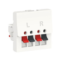 NU348618 - Unica modular аудиорозетка, 2 модуля, белый NU348618 - Unica modular аудиорозетка, 2 модуля, белый