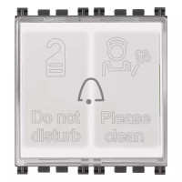 Vimar Кнопка + 2 индикатора для отелей 230V, серая, 19097.AB Vimar Кнопка + 2 индикатора для отелей 230V, серая, 19097.AB