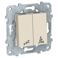 2-кл. ВЫКЛЮЧАТЕЛЬ "не беспокоить" + "убрать номер", БЕЖЕВЫЙ