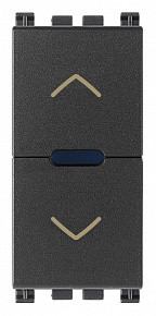 Vimar Переключатель QUID для жалюзи, серый, 19196