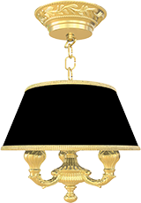 FD1122COB Fede CHANDELIER II PORTOFINO Светильник подвесной с абажуром, Bright Gold