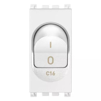 Vimar Выключатель термомагнитный 1P+N C16 120-230V, белый, 19405.16.B Vimar Выключатель термомагнитный 1P+N C16 120-230V, белый, 19405.16.B
