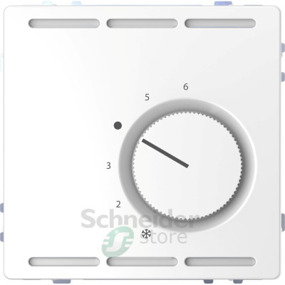 D-Life Терморегулятор в сборе, с переключающим контактом 230 В~, белый лотос