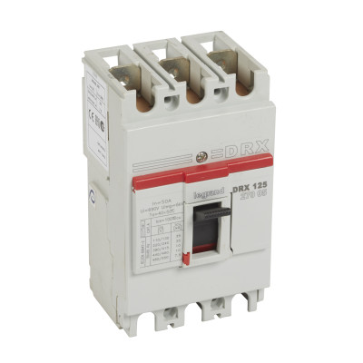 Legrand DRX125 термомагнитный 50A 3П 10KA, 027005