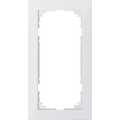 M-Pure 2-постовая рамка без перегородки, полярно-белый