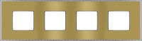 FD01434OBCB Fede Belle Epoque Metal Рамка 4-ная, Bright Gold+Bright Chrome