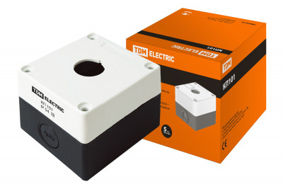 Корпус КП101 для кнопок 1место белый TDM Electric, SQ0705-0001
